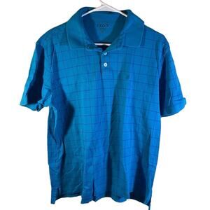 IZOD Blue Polo Shirt Size Large